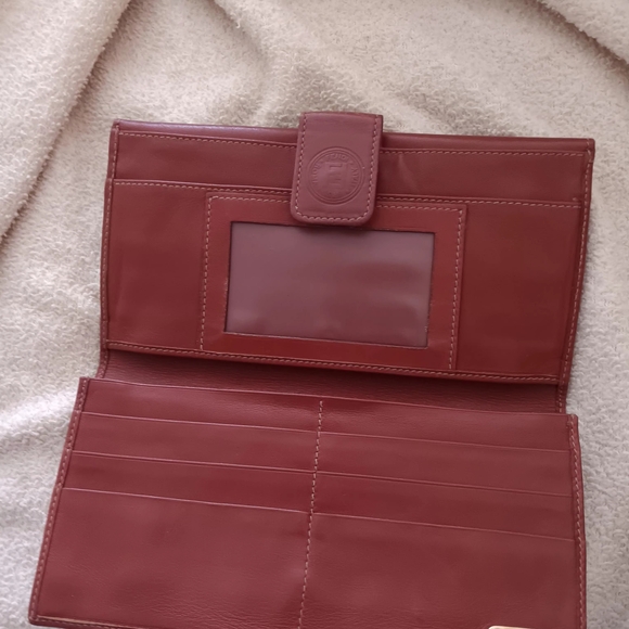 Fendi Burgundy and Navy Striped Wallet - Picture 3 of 6